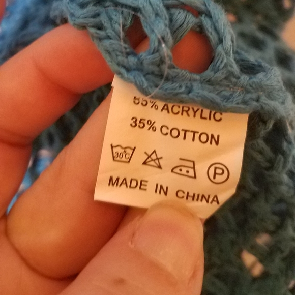 Shoreline L / XL bright teal cover up - Picture 4 of 4